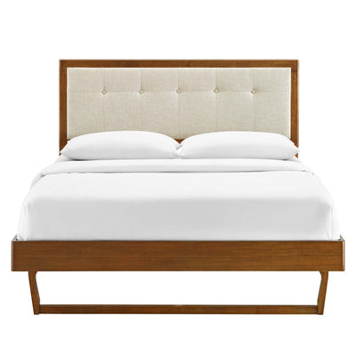 Willow Twin Wood Platform Bed With Angular Frame
