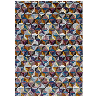 Arisa Geometric Hexagon Mosaic 8x10 Area Rug
