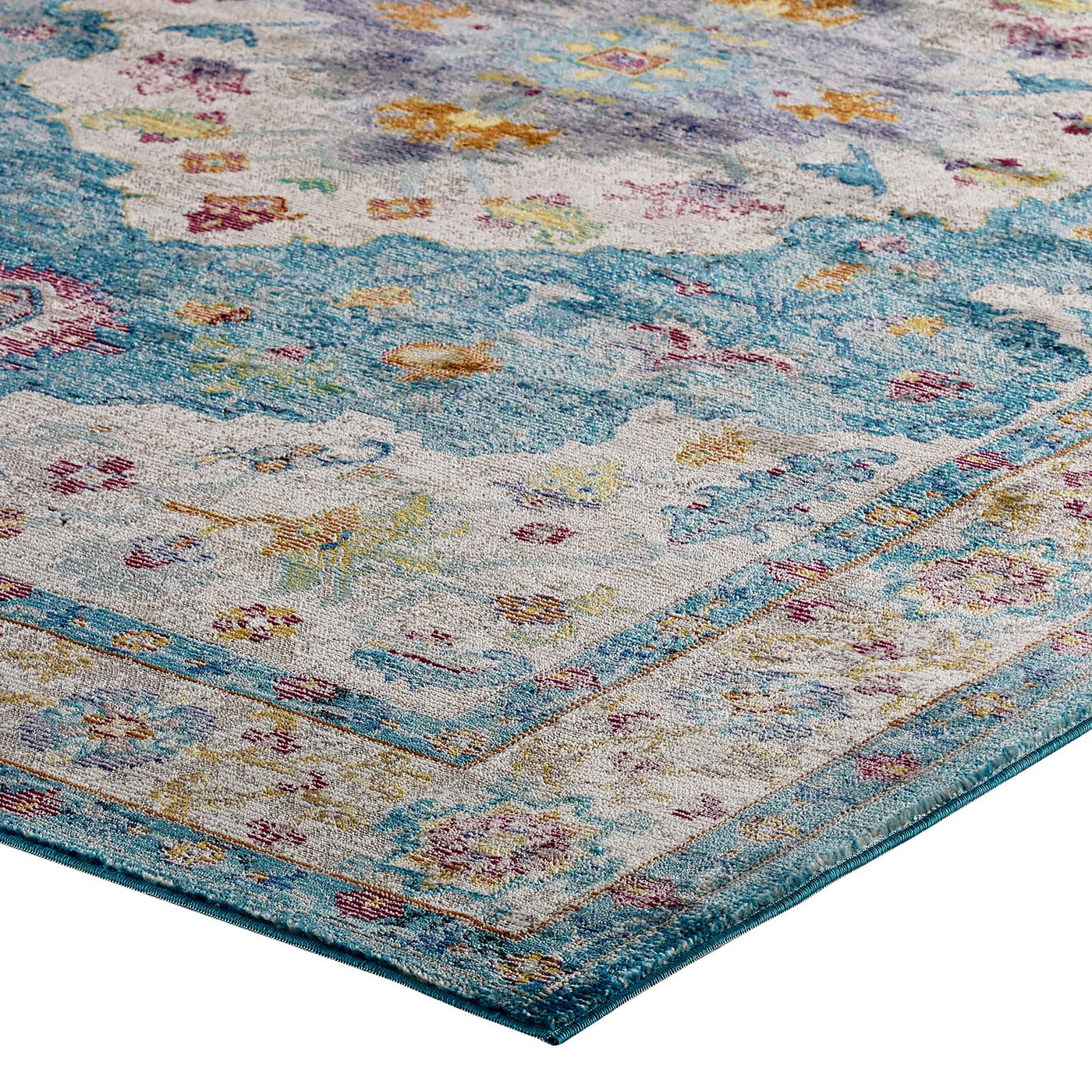 Success Anisah Distressed Floral Persian Medallion 8x10 Area Rug