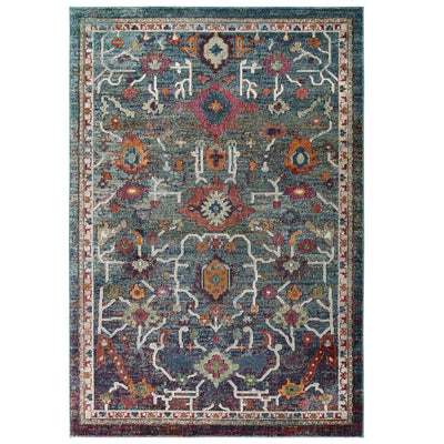Tribute Every Distressed Vintage Floral 8x10 Area Rug